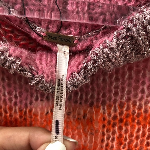 Free People Bright It Up Sweater Mini Dress Size Small - Picture 7 of 8